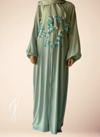 شرشف صلاة سستة أزرق فاتح كروشيه يدوي واويا طرحة من...