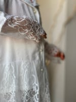 بيجامة اطفال قطن مع دانتيل أبيض