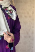 شرشف صلاة بسستة بنفسجي كروشيه بجيب