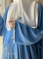 شرشف صلاة لف ازرق بالكروشبه و الورد الاويا الفاخر...