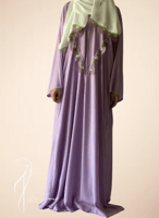 شرشف صلاة سستة موف فاتح كروشيه اويا يدوي واويا طرح...