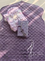 شرشف صلاة لاجور لف بنفسجي بكروشيه ترتر يدوي من لاج...