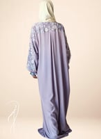 شرشف صلاة لف رسم باتيك باستيل بنفسجي الطرحة مثبتة