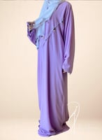 شرشف صلاة سستة موف فاتح بالكروشيه و الورد الاويا