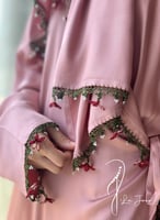 شرشف صلاة لف بصلي وردي بالكروشبه و الورد الاويا ال...