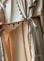 شرشف صلاة اويا ورد بيج ستان و الطرحة متصلة