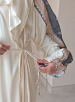 شرشف صلاة سكري لف رسم باتيك بترولي وبصلي