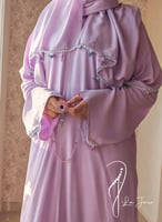 شرشف صلاة بسستة كروشيه موف فاتح و الطرحة مثبتة