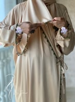 شرشف صلاة اويا ورد بيج ستان و الطرحة متصلة