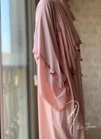 شرشف صلاة لف وردي على خربزي كروشيه يدوي الطرحة مثب...