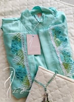 شرشف صلاة لف تيفني ستان مزين بأويا يدوي من لاجور