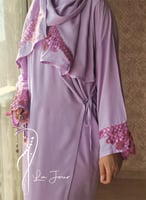 شرشف صلاة لف بنفسجي مزين ترتر كروشيه من لاجور