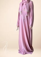 شرشف صلاة سستة خربزي فاتح بالكروشيه و الورد الاويا