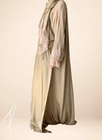 شرشف مرد لف بني دانتيل خربزي طرحة مثبتة