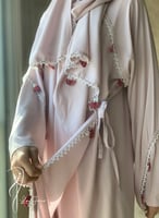 شرشف صلاة لف وردي باستيل كروشيه يدوي حلزون الطرحة...