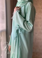 شرشف صلاة لف تفني اخضر بالكروشبه و الورد الاويا ال...