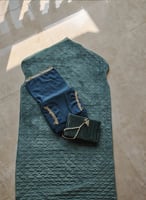 شرشف صلاة لف تركواز اويا و الورد الاصف المميز