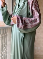 شرشف صلاة رسم باتيك لف اخضر و بنفسجي و الطرحة مثبت...