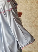 شرشف صلاة سحاب سماوي على رمادي على مزين بالكروشي ي...