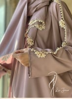 شرشف صلاة سحاب بني على موف كروشيه يدوي بيج