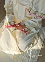 شرشف صلاة لف سكرى مزين بورد الاويا البنك و الاخضر