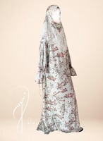 شرشف صلاة خمار منقوش فستقي باستيل من لاجور