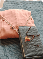 شرشف صلاة لف بني مزين بالكروشيه و الورد الفاخر من...