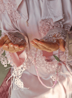 شرشف صلاة لاجور لف بنك باستال مزين بأويا يدوية فاخ...