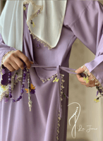 شرشف صلاة لف موف فاتح بالكروشيه و الورد الاويا مع...