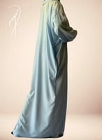 شرشف مرد سماوي ازرق دانتيل طرحة مثبتة.