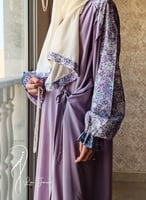 شرشف صلاة لف رسم باتيك باستيل بنفسجي الطرحة مثبتة