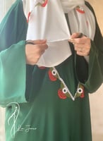 شرشف صلاة سستة اويا أحمر و أخضر زرعي