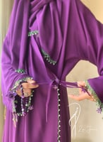 شرشف صلاة لف موف مزين بالكروشيه و الورد الاويا