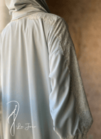 شرشف مرد اخضر باستيل دانتيل طرحة مثبتة.