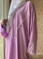 شرشف صلاة سستة موف فاتح بالكروشيه و الورد الاويا