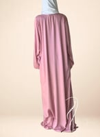 شرشف صلاة وردي بصلي سستة مزين بالكروشيه و الورد ال...