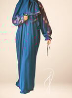 شرشف صلاة لف رسم باتيك كحلي بترولي مع فوشي