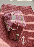 شرشف صلاة لف بارد وردي بالكروشيه و ورد الأويا من ل...