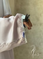 شرشف صلاة لف وردي كروشيه يدوي طرحة منفصلة