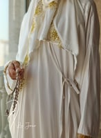 شرشف صلاة لف أوف وايت أويا ذهبي