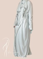 شرشف صلاة لف أزرق فاتح قطن بالكروشيه يدوي