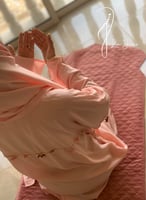 شرشف صلاة لف وردي على خربزي كروشيه يدوي الطرحة مثب...