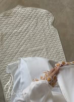 شرشف صلاة اويا لف مفتوح اوف وايت مع اصفر و الطرحة...