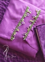 شرشف صلاة لف بنفسجي بالورد الاويا اصفر و ابيض الفا...