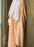 شرشف صلاة لف خربزي كروشيه يدوي طرحة منفصلة