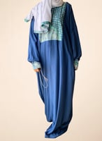 شرشف صلاة سستة رسم باتيك أزرق وتفني من لاجور