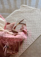 شرشف صلاة لف رسم باتيك باستيل بصلي الطرحة مثبتة