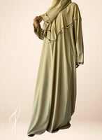 شرشف صلاة سحاب بيج مزين بالكروشي يدوي و الطرحة منف...