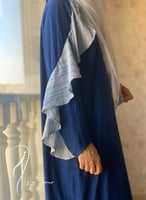 عباية شرشف كحلي قطن فاخر من القطن الستان و القطن ا...