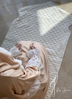 شرشف صلاة سستة دانتيل حزام بيج من لاجور